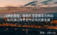 品牌新里程：解析麻豆官媒官方网站如何通过跨界合作实现共赢发展