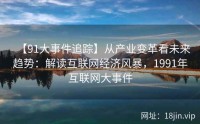 【91大事件追踪】从产业变革看未来趋势：解读互联网经济风暴，1991年互联网大事件