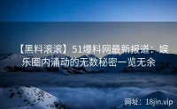 【黑料滚滚】51爆料网最新报道：娱乐圈内涌动的无数秘密一览无余