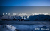 无人区一码二码高高——探索神秘的数字世界